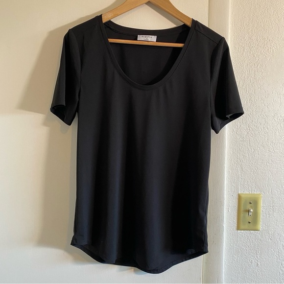BABATON Scoop Neck Tops Size Med Black Stretch Office Career Lightweight‎ - Picture 1 of 9